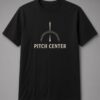 Pitch Center Guitar Tuner unisex t-shirt in black with tuner dial with the needle at dead centre